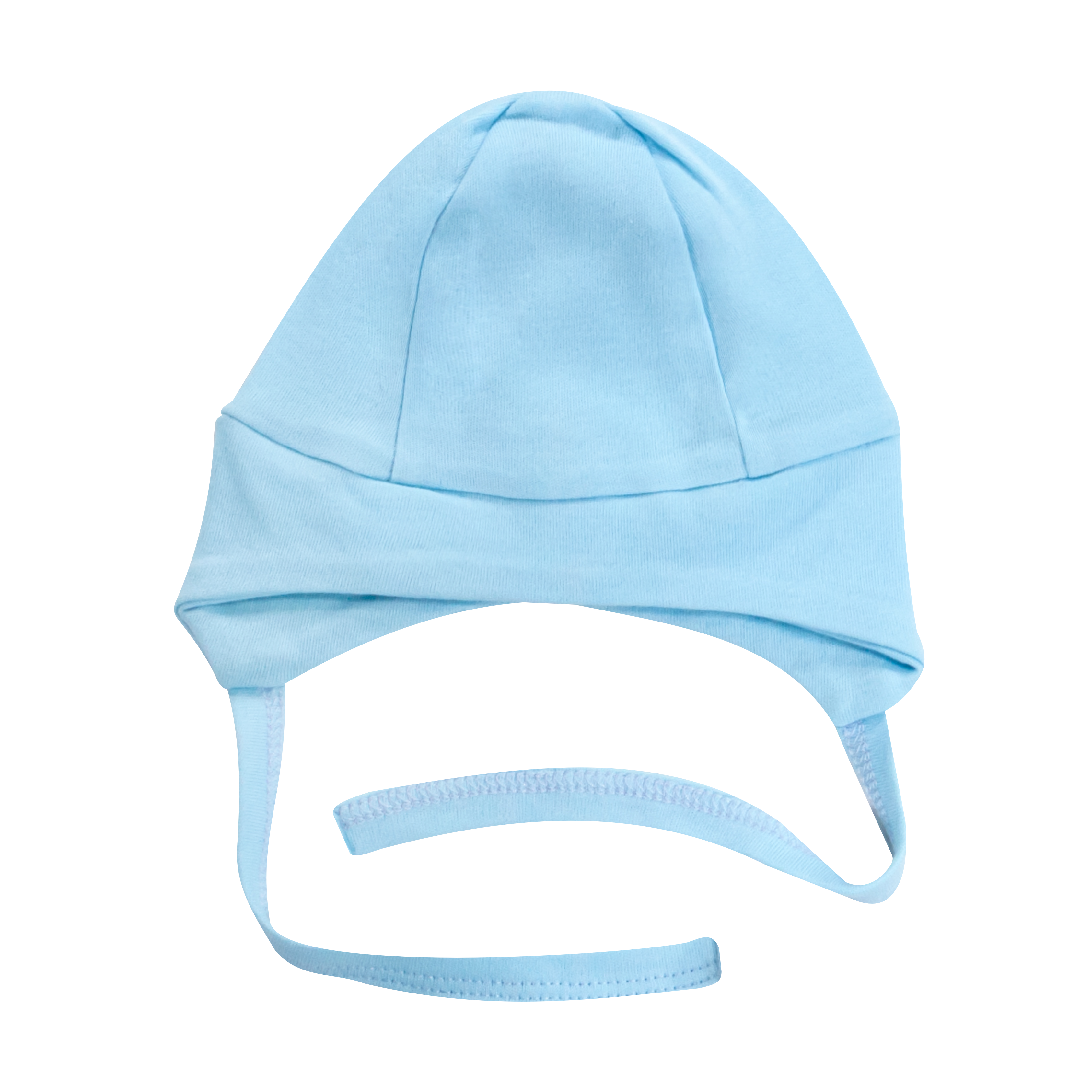 czapka z troczkami 44 cm niebieska