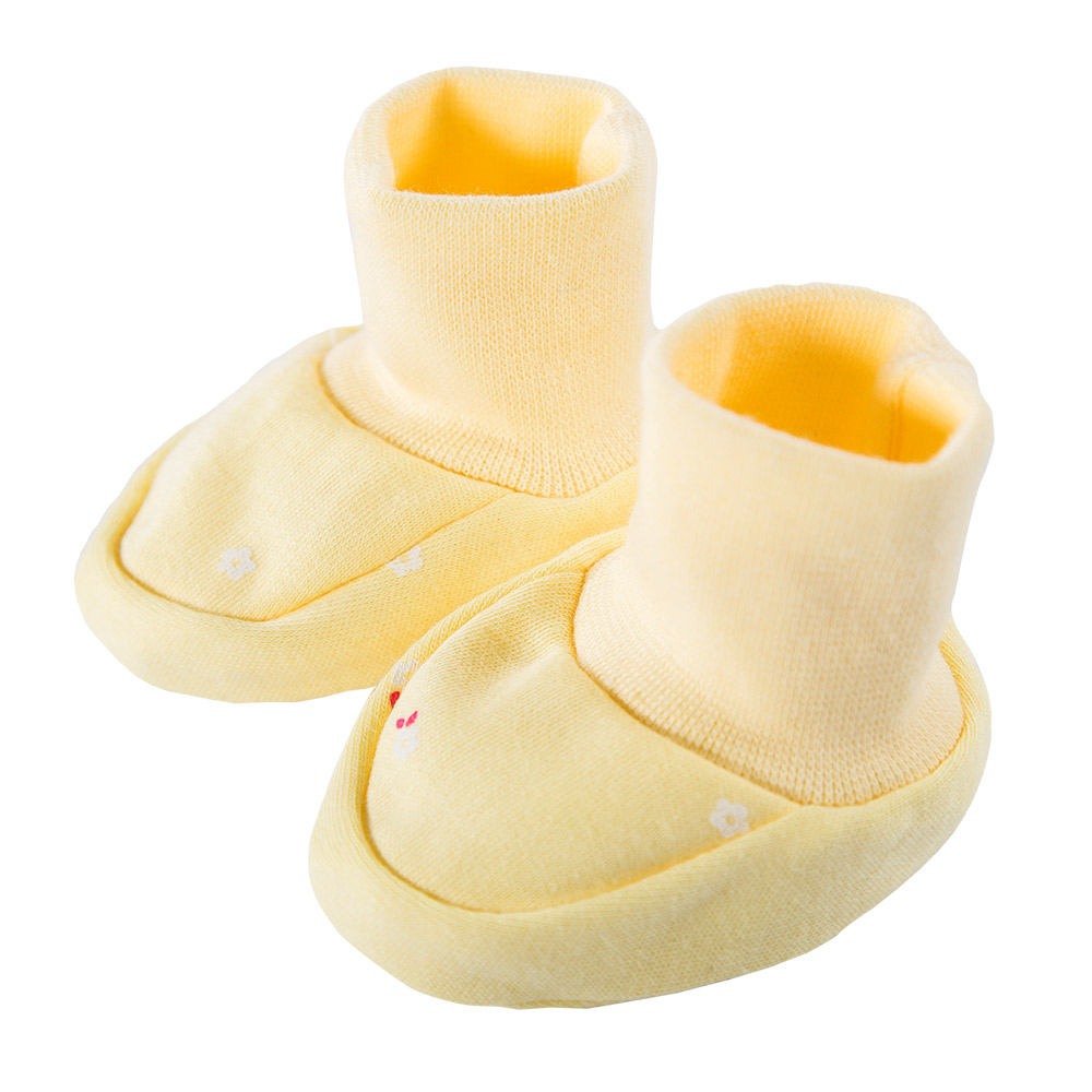 żółte buciki niemowlęce